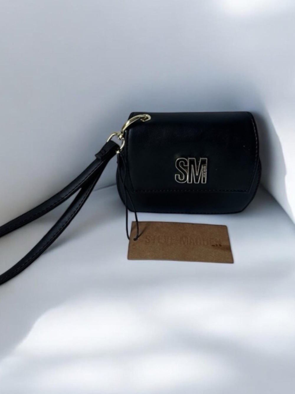 NEW...NWT Steve Madden bjemma Black Card Case 4”x5.5” Wristlet